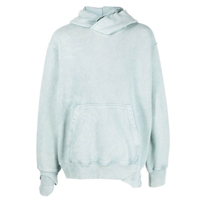 Sweat-shirt Homme Personnalisé avec Logo, Style Vintage, Délavé à l'Acide, Coupe Oversize, Coton Épais, Effet Vieilli, Streetwear, Délavé à la Pierre - Product Image 1