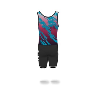 Maillot de lutte personnalisé pour femmes adultes, sublimé, une pièce, sans manches, uniforme d'arts martiaux avec logo frontal - Product Image 5