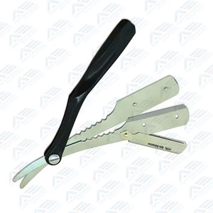 Navaja de Afeitar Recta de Acero Inoxidable Negra para Barbería, Navajas de Afeitar Manuales, Herramienta de Afeitado, Instrumentos de Belleza, Herramientas de Cuidado Personal - Product Image 2