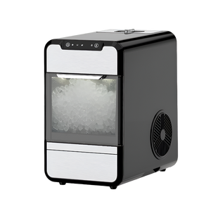 Machine à glaçons électrique Sudex 120W, capacité de 20-30 kg/jour, usage domestique et hôtelier, acier inoxydable, commande numérique - Product Image 1