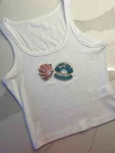 Elegant Beaded <b>Tops</b> With Sleeveless Design And Fancy Custom Design Seed Beads Embroidery Blouse <b>Tops</b> With Party - Product Image 5