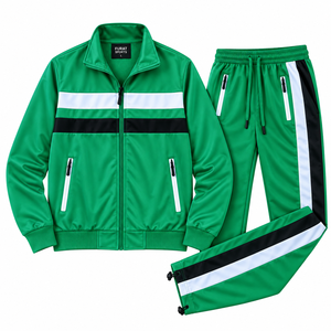 Ensemble de survêtement unisexe en velours noir FURAT LEATHERS, survêtement d'hiver en velours de luxe polyester/coton, streetwear rétro pour hommes et femmes - Product Image 3