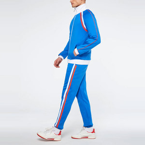 Men's Lightweight <b>Athletic</b> Tracksuit Set Full Zip Jacket and Matching Training Pants for Sports Fitness and Running - Product Image 1