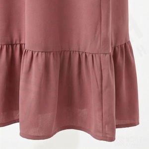 2025 OEM Kimono Abaya pour femmes musulmanes, en tissu polyester épais, doux et très extensible, col en V, manches longues, pour fêtes, Ramadan, mariages - Product Image 6