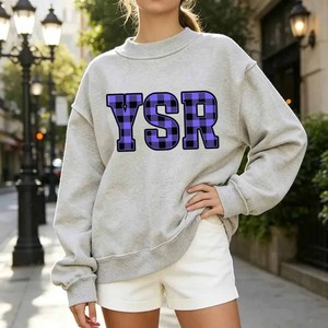 Lover Heavy Cotton Fleece <b>Mock</b> <b>Neck</b> Sweatshirt Women Men Ladies Unisex Polka Dot Chenille Letter University Apparel - Product Image 4