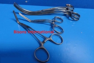 BISONS Kit de pinces vasculaires périphériques médicales en acier inoxydable de haute qualité, 6 pièces, pinces d'occlusion hémostatiques pour la vente en gros - Product Image 3