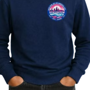 Sudadera Bordada Azul Oscuro para Niños, Sudadera Casual de Manga Larga, Ropa Urbana para el Día a Día, Prenda Cómoda para un Estilo de Vida Activo - Product Image 6