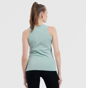 เสื้อกล้ามสีเขียวเซจสำหรับผู้หญิง แบบไม่มีแขน สกรีนโลโก้ได้ ระบายอากาศได้ดี ทรงเข้ารูป เสื้อกั๊กฤดูร้อน รับผลิตตามสั่ง ขายส่ง - Product Image 2