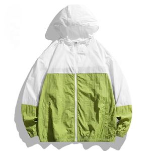 Veste coupe-vent décontractée pour homme et femme, style tendance, coupe-vent et sublimée, fermeture éclair, légère - Product Image 1