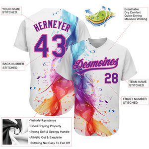 Custom Adult Kids Baseball Uniform High Quality New Design Sublimation Printing Embroidery Logo Baseball Jersey - Product Image 5