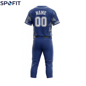 Uniforme de Béisbol para Adultos al por Mayor de Alta Calidad, 100% Poliéster, Transpirable, de Secado Rápido, Uniforme de Béisbol Personalizado - Product Image 6