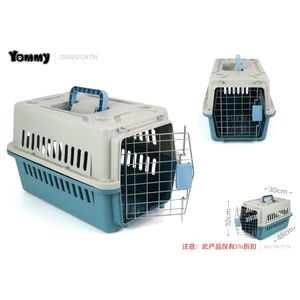 Yommy Pet Carrier 30x48x32cm Plastic Transport Cage For <b>Dogs</b> Cats - Product Image 4