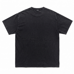 Camiseta negra personalizada de manga corta, 100% algodón jersey, cuello redondo, estilo moderno, corte regular, estampada digitalmente, para uso unisex. - Product Image 2