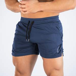 Pantalones Cortos Deportivos de Secado Rápido para Hombre, Cintura Alta, Poliéster, Tallas Grandes, para Gimnasio, Entrenamiento, Maratón, Playa, Fitness, con Logotipo Personalizado - Product Image 2