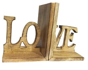 Porte-livres en bois sculpté à la main en forme d'éléphant, support décoratif pour livres, en bois massif, pour la maison, le bureau, la bibliothèque, la décoration d'étagères - Product Image 3