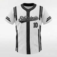 Maillot de baseball personnalisé par sublimation, broderie unisexe, uniforme d'équipe à manches courtes boutonnées, logo, nom et numéro cousus, maille respirante