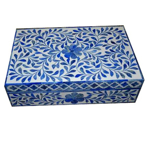 Contenedor de Almacenamiento de Acrílico de Diseño con Tapa Artesanal de Madreperla - Product Image 3