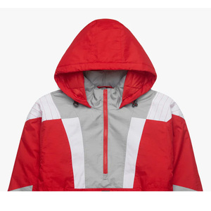 Eco-Friendly Breathable Unisex Thick Windbreaker <b>Jacket</b> Half Zip Oversize Hooded <b>Waterproof</b> Summer Outdoor Sports OEM - Product Image 5