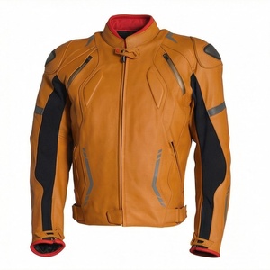 Nouvelle arrivée, veste de moto pour homme en cuir de haute qualité, faible MOQ, couleur personnalisée, équipement de sécurité pour le tourisme et l'aventure - Product Image 1