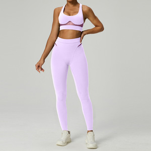 Womens Casual Fitness Outfit <b>Set</b> Two Piece Gym <b>Set</b> Active Yoga Wear Training Workout Sportswear Gym Fitness <b>Sets</b> - Product Image 2