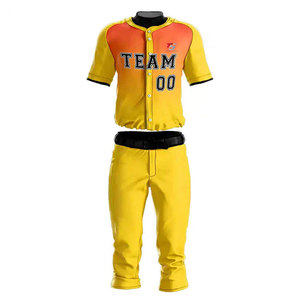 Nouveautés : Tenue de baseball personnalisée avec nom imprimé, 100% polyester, meilleur prix. - Product Image 1