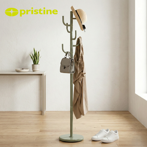 Modern Metal Coat Rack with 6 Hooks Freestanding Minimalist Design for Entryway Home Furniture - Product Image 4