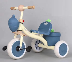 Triciclo de Plástico Modelo Nuevo para Niños ZGBROTHERS con Función Antivuelco y Caja de Almacenamiento para Niños de 2 a 4 Años - Product Image 4