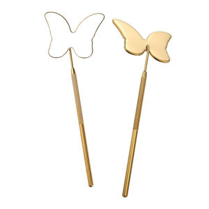 Espejo Cosmético Profesional para Salón de Belleza, para Revisar Extensiones de Pestañas, de Una Sola Cara, Chapado en Oro, Montado en la Pared, con Marco de Acero Inoxidable - Product Image 4