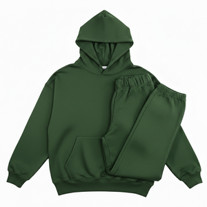 Sweat-shirt à capuche et pantalon de survêtement de haute qualité pour hommes, ensemble personnalisé deux pièces, pour toutes les saisons, tenue de sport quotidienne - Product Image 1