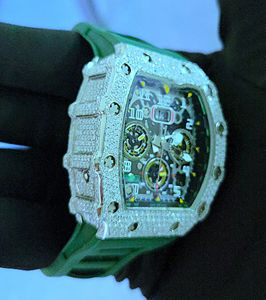 Reloj de Lujo de Calidad Estándar para Hombre y Mujer, Colección de 41 mm, Claridad VVS, Diamante Moissanite, Movimiento de Cuarzo - Product Image 3