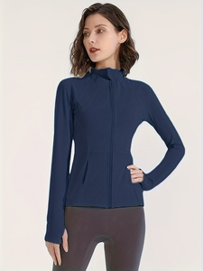 Women's Lightweight Zip-Up Sports <b>Jacket</b> Breathable Gym Coat for <b>Yoga</b> Outdoor Fitness Training for Runners and Athletes - Product Image 5