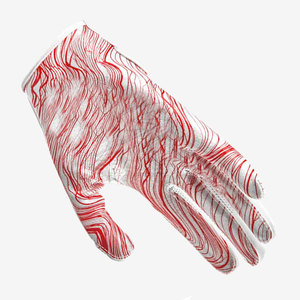 Gants de football américain en cuir, design amélioré pour une meilleure adhérence, doublure intérieure douce, fermeture auto-agrippante, haute flexibilité pour une performance maximale - Product Image 6