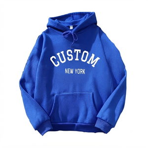 เสื้อฮู้ดดี้โอเวอร์ไซส์ผ้าฟลีซเนื้อนุ่ม ระบายอากาศได้ดี สีพื้นเรียบง่าย คุณภาพสูง สำหรับผู้ชาย เหมาะสำหรับฤดูหนาว - Product Image 1