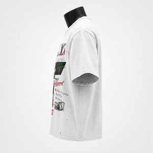 Camiseta de algodón 100% de 280 g, lavado vintage, corte regular, para hombre, estilo urbano, OEM ODM, fabricante mayorista - Product Image 4