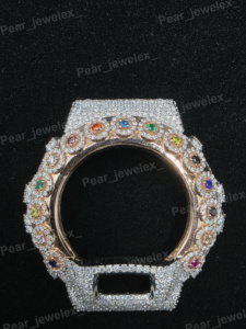 Bisel de Reloj con Incrustaciones de Piedras de Moissanita con Corte Brillante Redondo, Diseño Serie 6900 Mejorado - Product Image 1