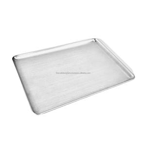 Grande Qualité Restaurants Vaisselle De Service Grand Plateau Plateau En Aluminium Fini Haute Élégance De Forme Rectangulaire - Product Image 1