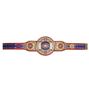 Ceinture de championnat personnalisée inspirée des Canadiens de Montréal, ceinture de fan de hockey haut de gamme, pièce de collection pour adultes - Product Image 4