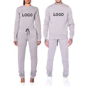 OEM logo personnalisé couleur haute qualité en gros col rond grande taille designer jogging costumes slim fit unisexe survêtements 2025 - Product Image 5