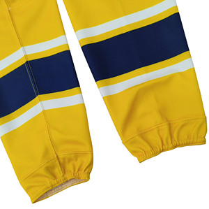 Yellow Blue Striped Basketball Leg Warmers Breathable Knitted Adult <b>Knee</b> <b>High</b> Sport <b>Socks</b> - Product Image 6