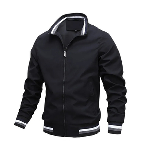 Autumn <b>Winter</b> Men's Casual Bomber <b>Jacket</b> Custom Printed Logo New Condition <b>Waterproof</b> Windproof Eco-Friendly Bomber <b>Jacket</b> - Product Image 2