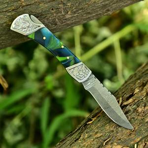 Couteaux pliants de chasse à lame en acier à tranchant fin pour la préparation des aliments et les tâches de préparation des repas en camping. - Product Image 2