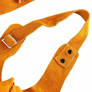 Manchon de soudeur en cuir de vachette fendu, résistant à la chaleur, extension d'épaule, protection des bras résistante à la chaleur et aux étincelles pour le soudage - Product Image 3