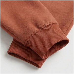 <b>Women</b> 100% Cotton Hooded <b>Zip</b>-Up Sweatshirt & Jogger Pants Set Solid Color Casual Tracksuit Autumn Midweight Fleece Full Sleeve - Product Image 6