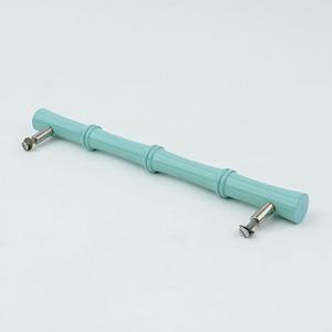 Poignées de meuble en bois style bambou peint, couleur Teal, design asiatique, pour porte de cuisine, poignée de meuble durable - Product Image 3