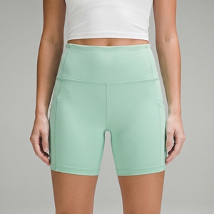 Shorts de fitness taille haute pour femmes avec poche latérale, respirants, pour yoga, entraînement et sport - Product Image 3