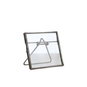 Marco de Fotos Cuadrado de Acero y Vidrio de Doble Cara, Diseño Estándar, para Decoración del Hogar, a Excelente Precio - Product Image 1