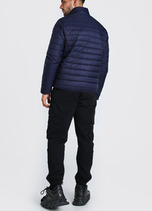 Custom Winter Fashion Designer Polyester Wadding <b>Canvas</b> Waterproof Breathable Stand Plus Size <b>Men</b> Puffer <b>Jacket</b> Custom Wholesale - Product Image 2