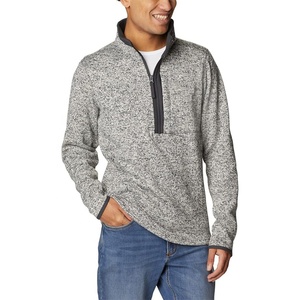 Sweat-shirt de golf pour homme avec logo personnalisé, col zippé 1/4, hauts de sport, vente en gros - Product Image 3