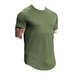 Men's Athletic Compression Running T-Shirt Muscle Fit Gym Sports Wear Polyester Fiber Quick Dry Fitness Training Clothes - Product Image 5