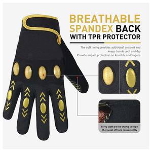 Gants de football américain unisexes personnalisés de haute qualité à forte adhérence pour receveurs - Product Image 2